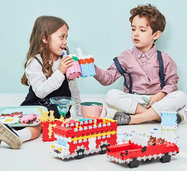 1200 pieces of basic building construction toy sets, children's granule plastic assembly, puzzle and enlightenment toys 2