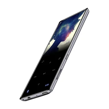 

Metal MP3 Player Lossless HiFi Music Player Portable Audio Built in Speaker FM Radio E-book Clock