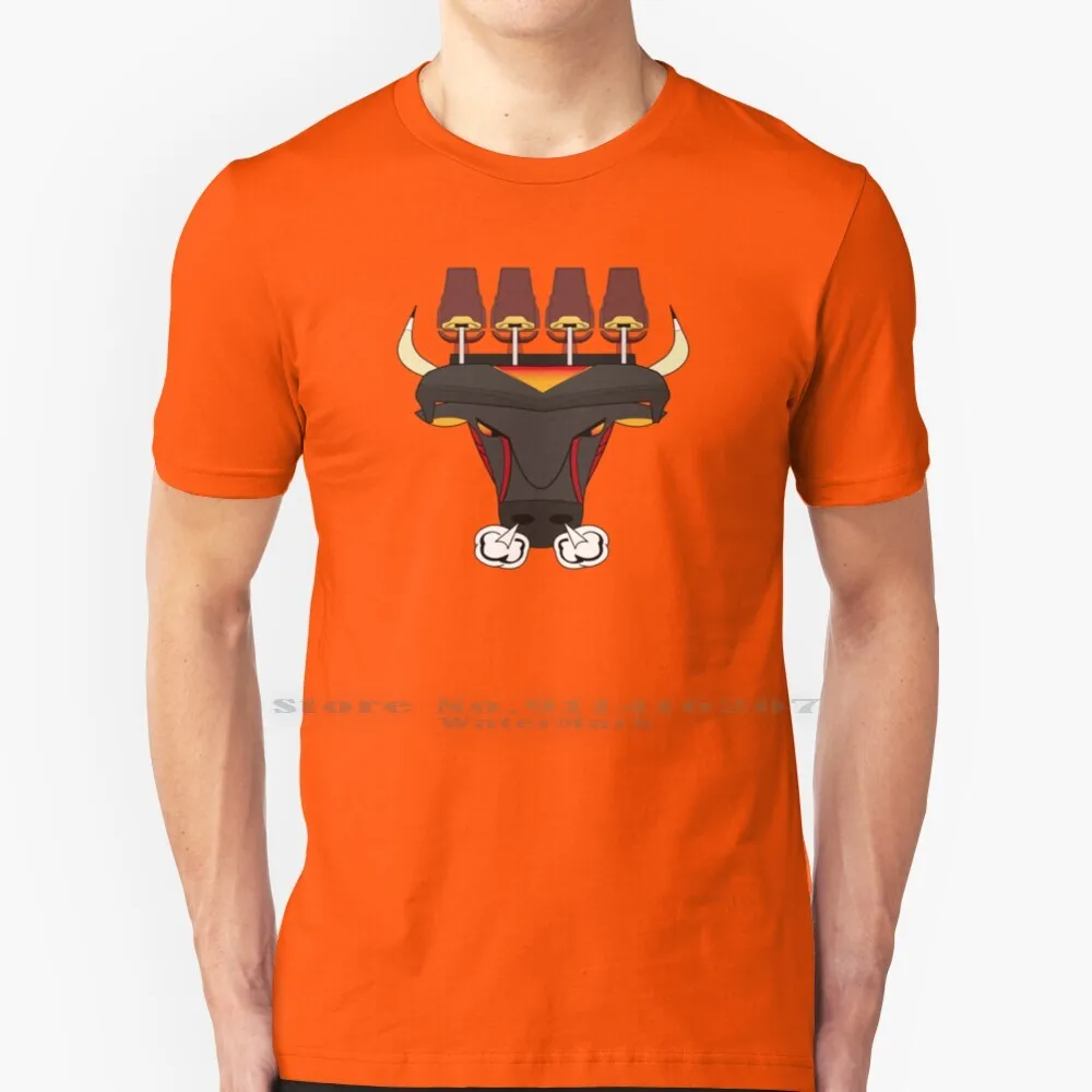 Футболка с рисунком буля (Bull Design) 100% чистый хлопок шесть флагов Великая Америка