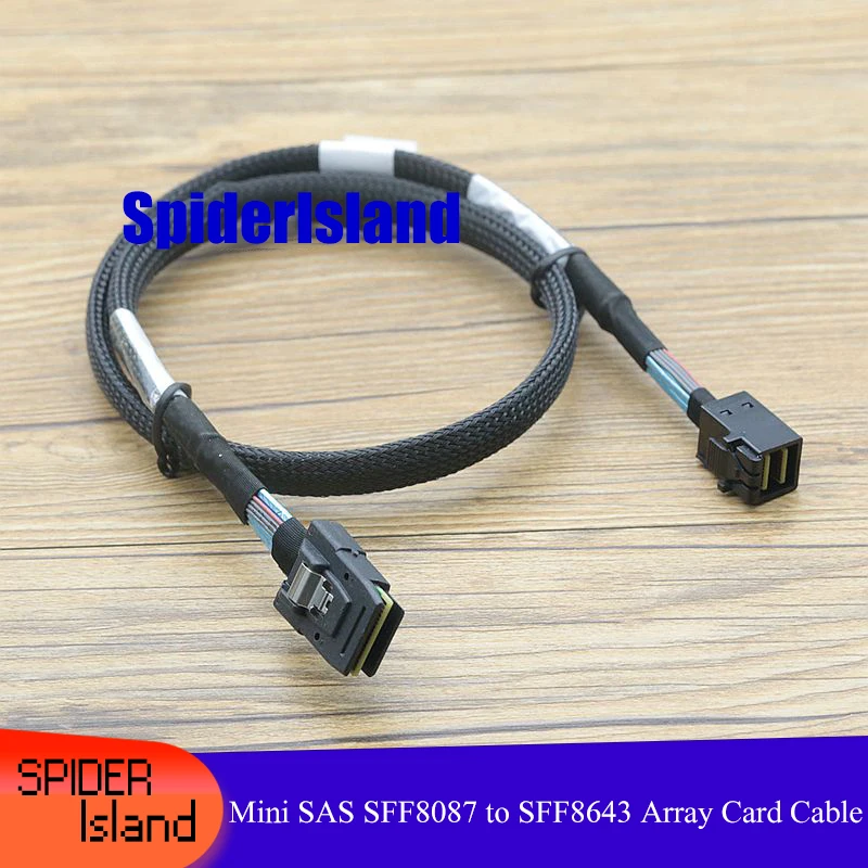 12G до 6G серверный обратный план Mini SAS Cbale SFF8087 к SFF8643 массив карты Raid кабель адаптера