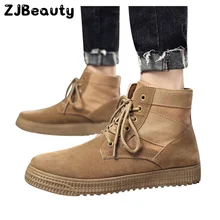 Мужские ботинки Осень-зима уличная одежда нескользящая обувь в стиле ретро повседневные кроссовки на шнуровке спортивная дышащая обувь для ходьбы# g4