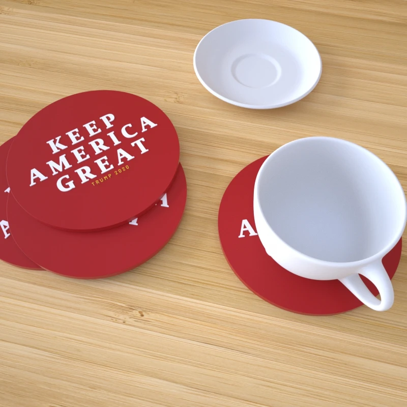 

MOQ1PC Promotion Gifts Embossed And Debossed Custom Logo Waterproof Desktop Non-slip Pad Table Decoration Coaster