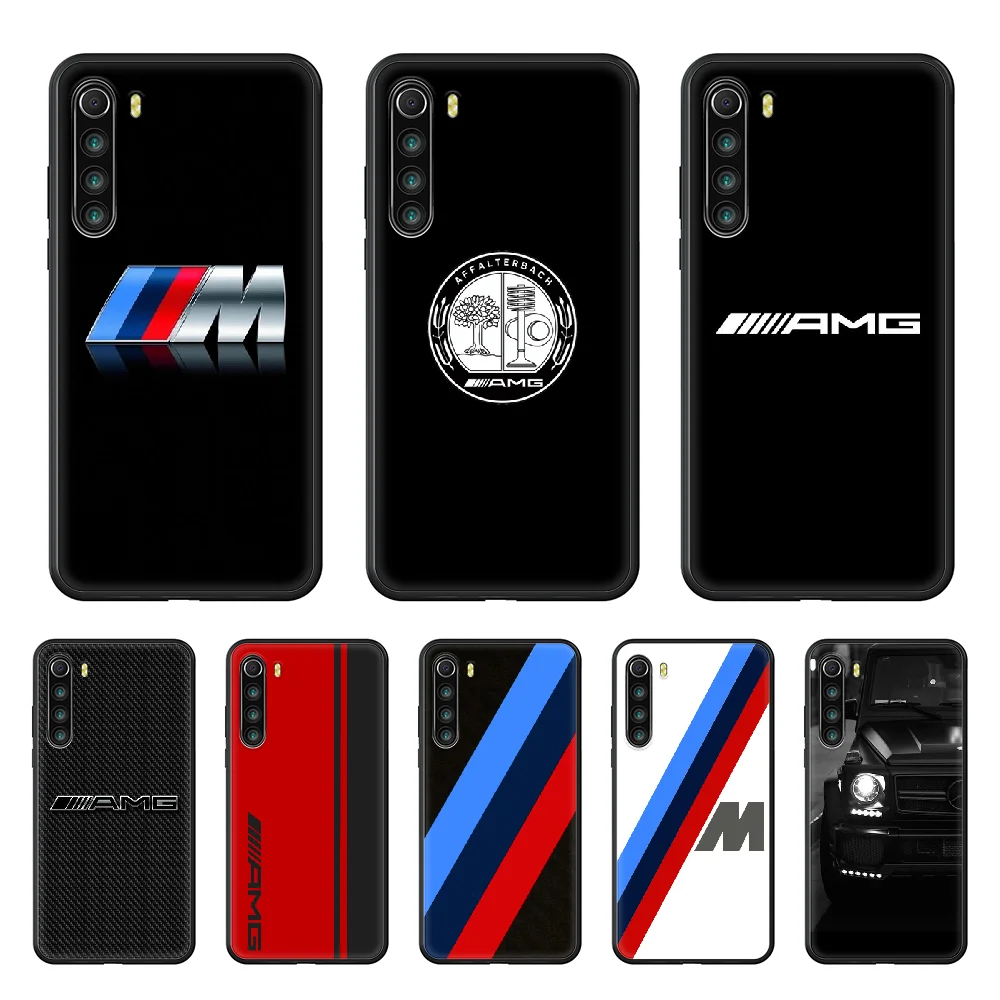 

Luxury Benz AMG sport Car Phone Case cover For xiaomi Redmi note 4 5 6 7 8 A T X Plus Pro black hoesjes silicone cell cover art