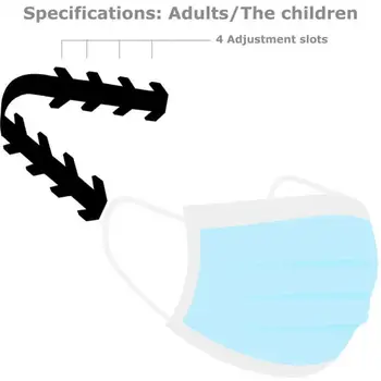 

Helmet Rope Extension Buckle Prevent Ear-pulling Mask Earmuffle Artifact Ear Shield Buckle TPU Face Shield Hook Mask Accessories