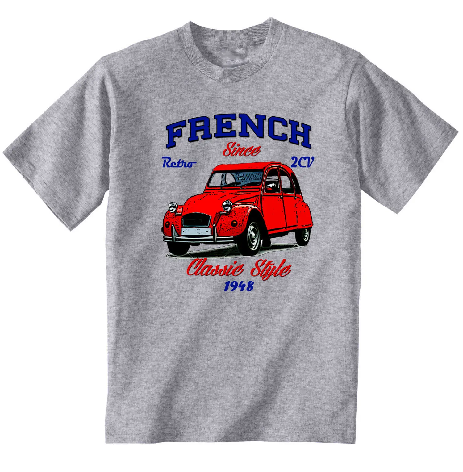 Винтажная хлопковая Футболка 2CV 1 | Мужская одежда