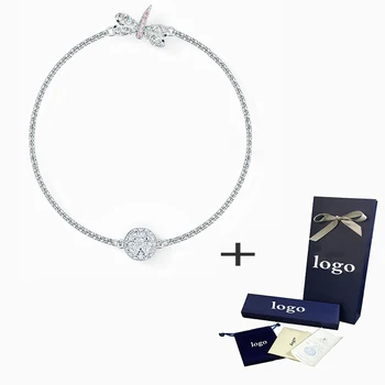 

SWA 2020 New Exquisite Design Collection Dragonfly Strand Bracelet Bright Pleasing Jewelry Most Romantic Holiday Gift For Couple