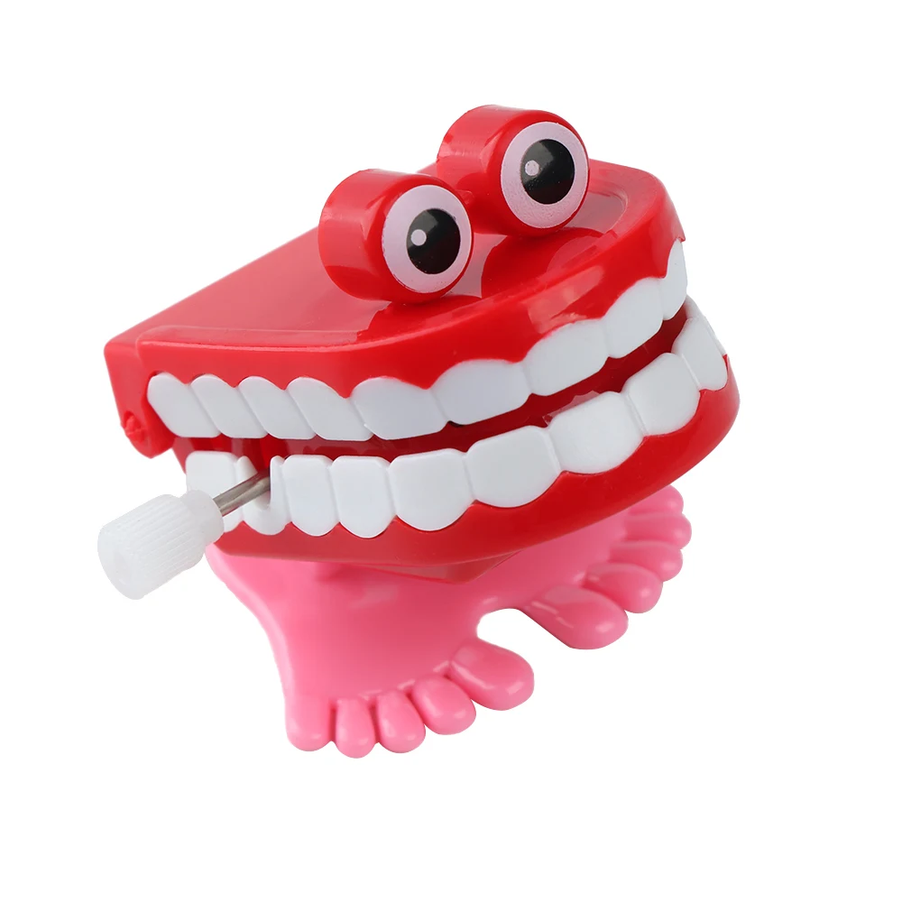 Creative Funny Chattering Jumping Teeth Clockwork Toy Christmas Gift Children Funny Kids Boys Toys Educational toy wind up toy,clockwork toy chick