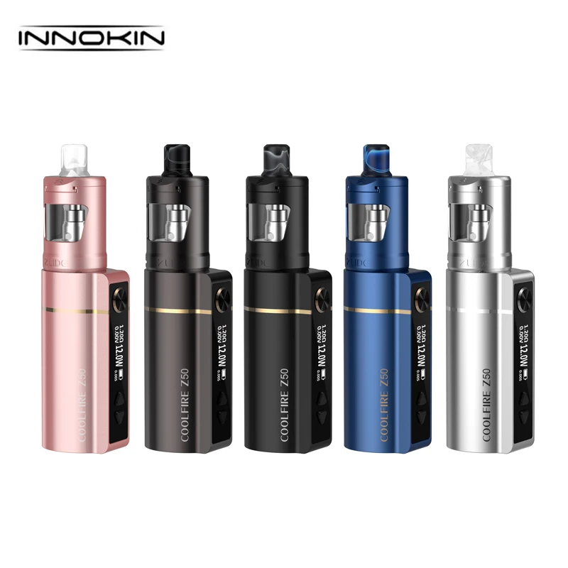 Innokin-Kit de vapeo Coolfire Z50 Original, caja Mod de 50w, batería de 2100mAh, tanque Zlide de 4ml, 1.2ohm, bobina de 0.8ohm, cigarrillo electrónico 510