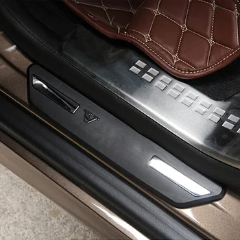 

Rear door shreshold sill sticker welcome pedal protective for volvo XC60 Shields interior Accessories