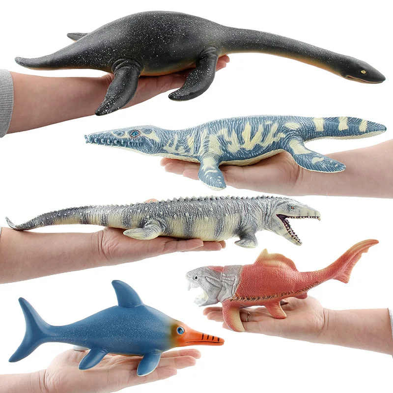

Model Oceans Animal Model Children Science Mosasaurs Plesiosaur Slide Tooth Dragon Soft Silcone Cotton Filling Toy Decoration
