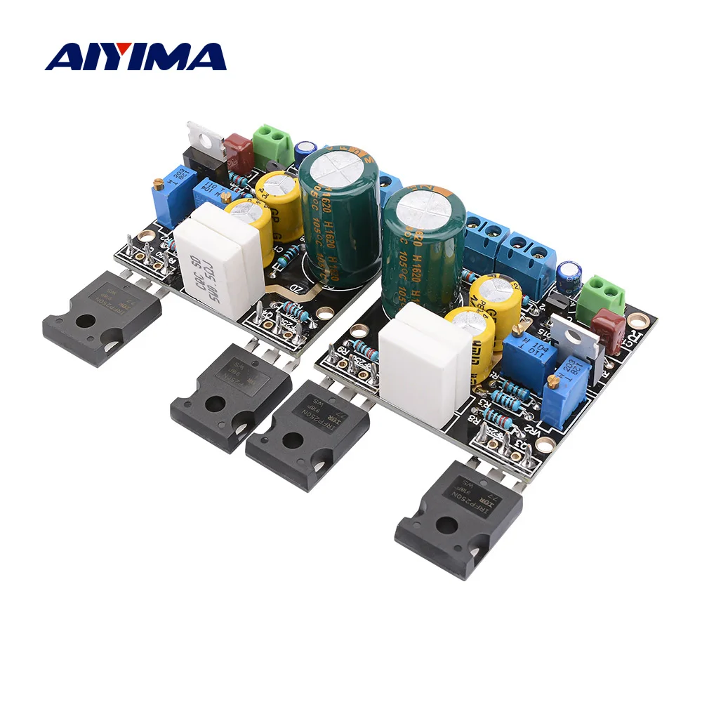 AIYIMA 1Pair 1969M FET Amplifier Board HOOD1969 IRF250 Tube Amplifier Board Class A Amp Power Amplificador UHC-mos DC18-60V