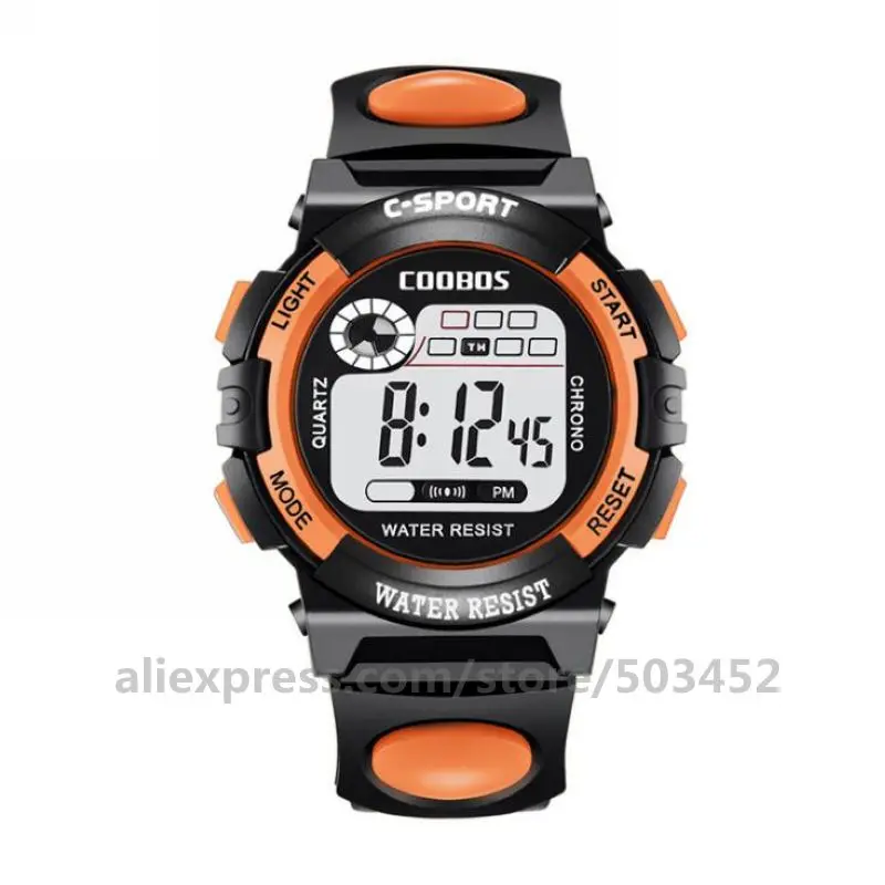 Small Orange 100 шт./лот Reloj Hombre модные детские спортивные часы электронные часы для студентов дешевые Dight наручные часы для мужчин Reloj Mujer - Цвет: Small Orange