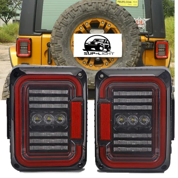 

Pair LED Taillight Rear Back Bumper Light Parking Back up Reverse Brake Tail Light Lamp 2007~2016 For Jeep Wrangler JK
