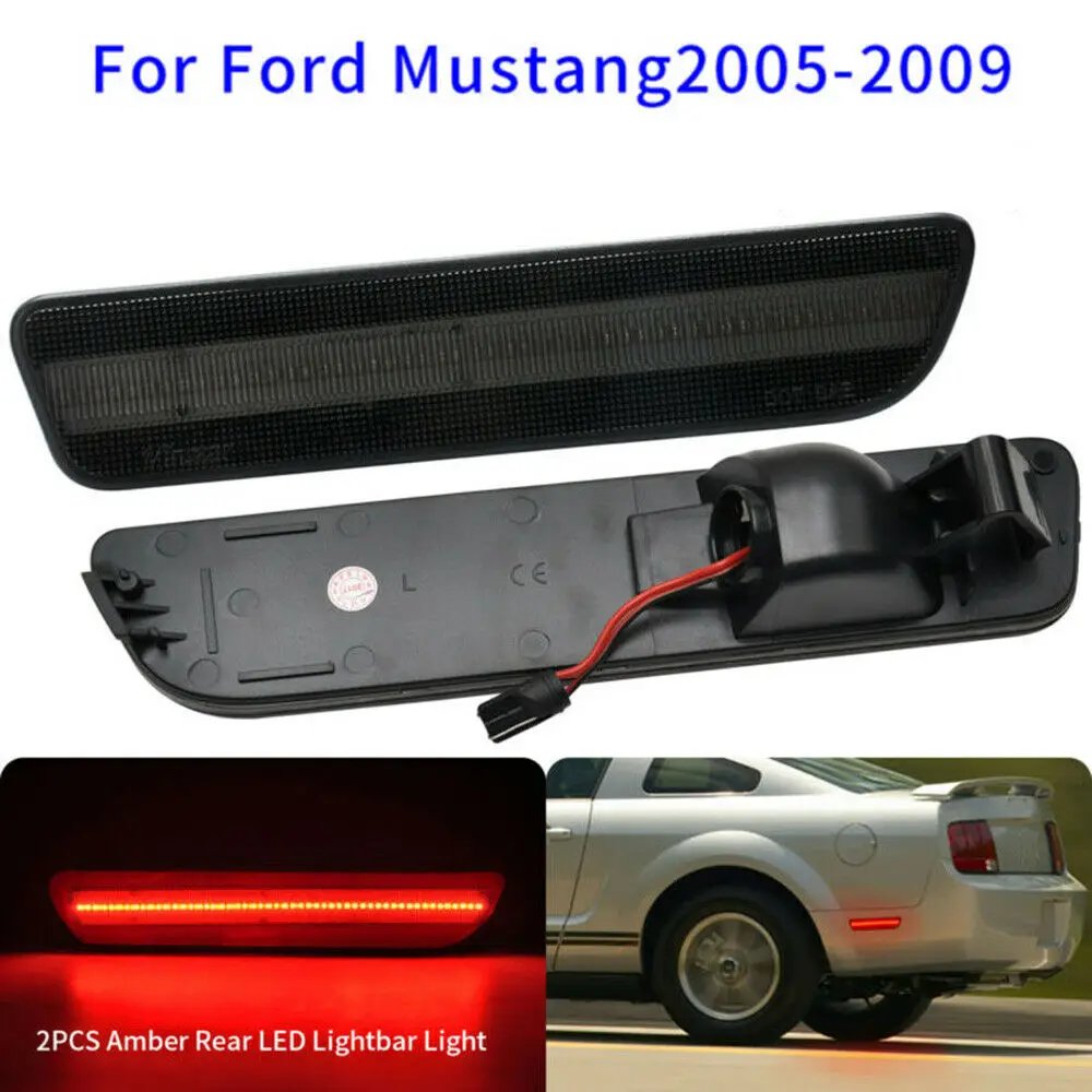 Горячая 2005-2009 Для Ford Mustang светодиодные, боковые, габаритные фонари Дымчатая линза задняя парковочная лампа