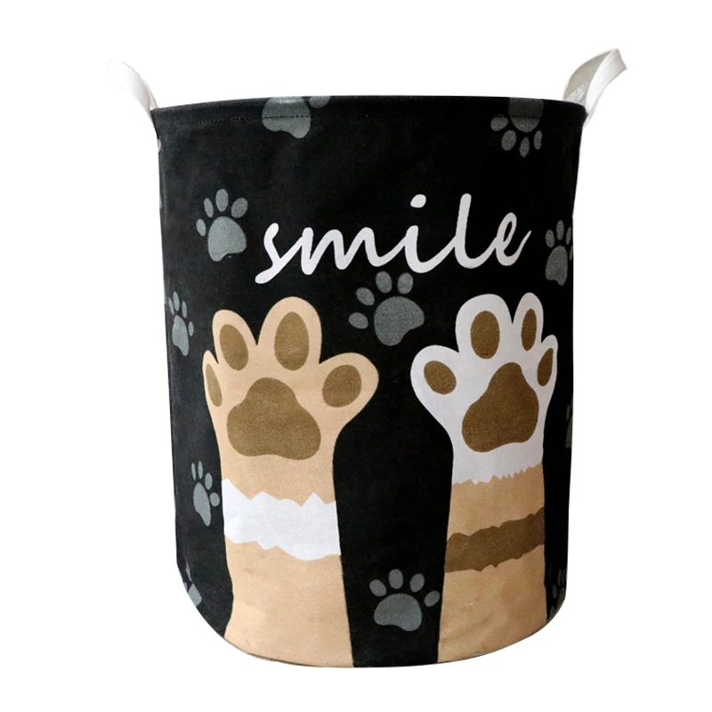 

AFBC Cartoon Waterproof Laundry Hamper Dog Pattern Storage Baskets Home Decoration Storage Barrel Kid Toy Organizer Basket