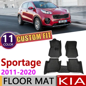 

Custom Leather Car Floor Mats for Kia Sportage SL QL 2011~2020 5Seats Foot Pad Carpet Accessories 2012 2013 2014 2015 2016 2019