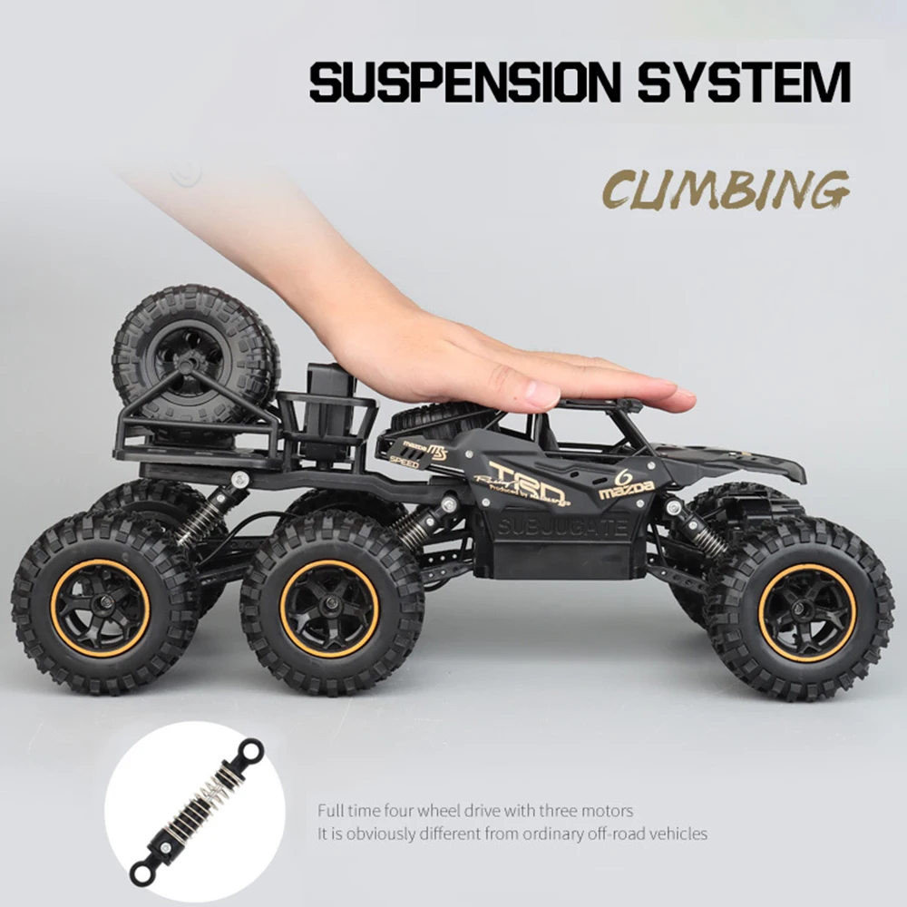 1/12 6WD RC 자동차, 리모컨 크롤러 드리프트 오프로드 차량, 고속 전기 자동차 트럭 장난감, 남아용 어린이 선물, 38cm, 2.4Ghz