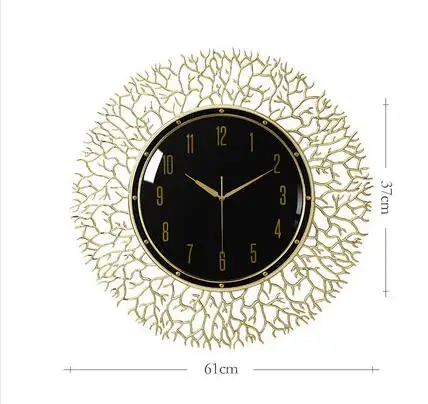 Европейская декорация настенные часы из кованого железа Настенная Декорация дома Гостиная настенные подвески для самодеятельного творчества отель крыльцо настенные стикеры Искусство - Цвет: style1