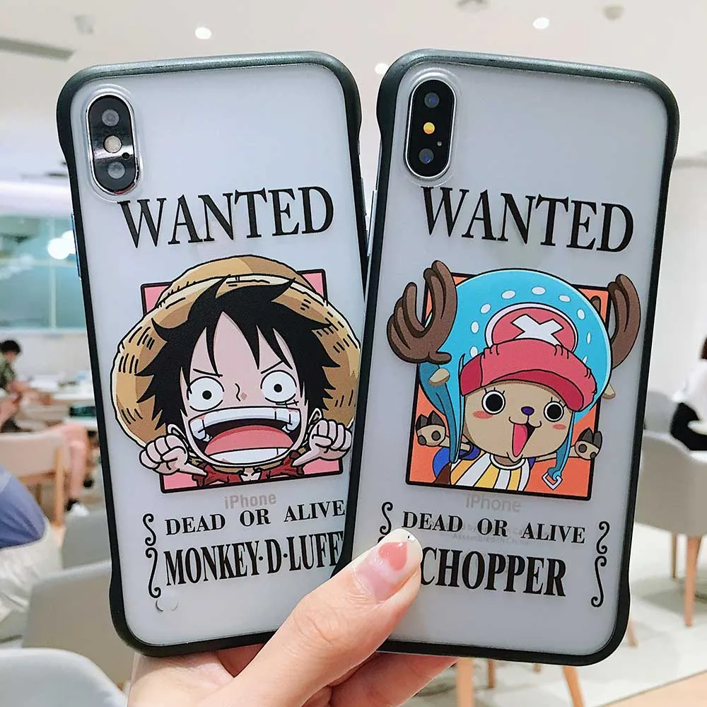 One Piece Luffy Anime Phone Case For Iphone X Case For Iphone 7 8 6 Plus Chopper Hard Cover Cases Fitted Cases Aliexpress