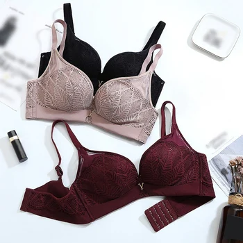 

Women's Push up Lace Bras Women Bralette Underwear Girls Wire Free Lace Bras Sexy Vice Milk Bra For Women