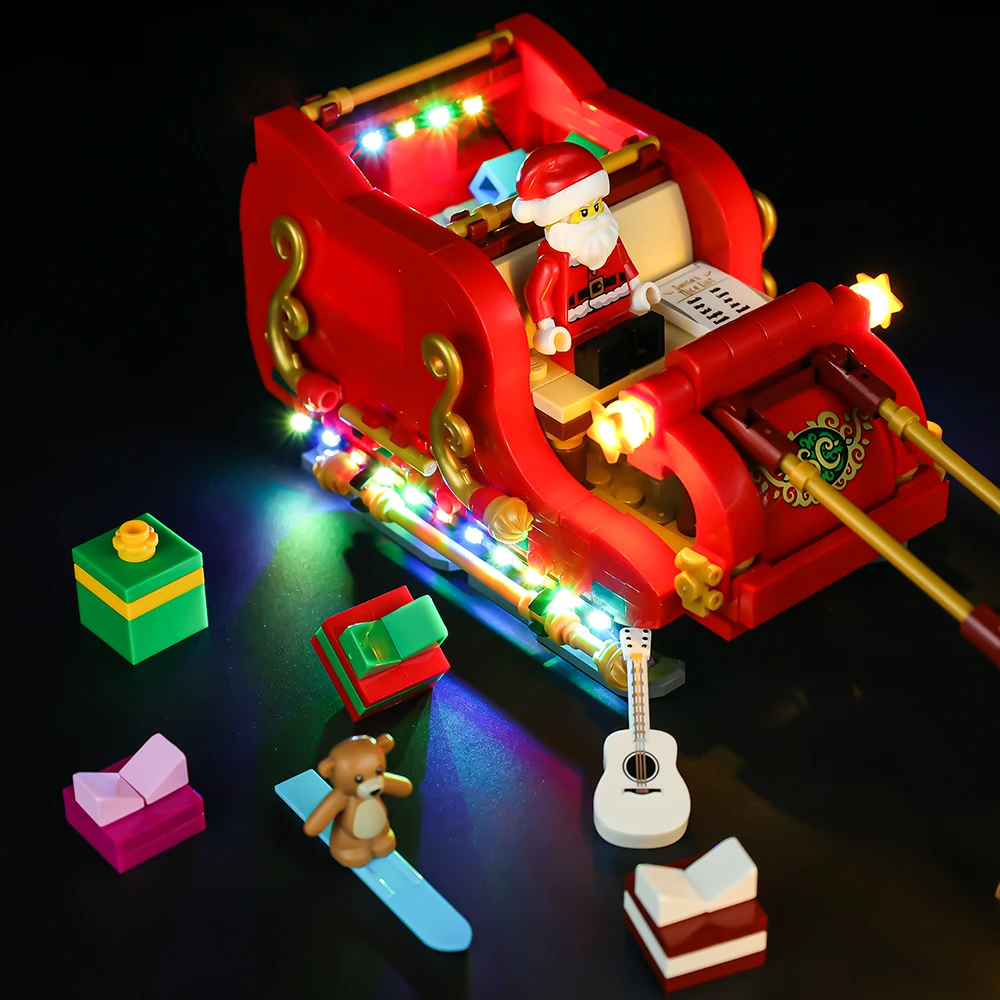 LED Light Kit For 40499 Santa’s Sleigh Christmas Series Children's Gifts DIY Toy Set (Not Including Building Blocks) 6