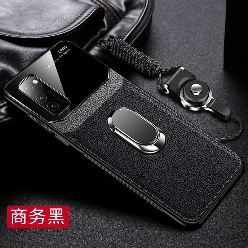 For Samsung Galaxy A21S Case Luxury Leather+hard PC With Stand Ring protective Back Cover for samsung galaxy a31 a21s shell | Мобильные