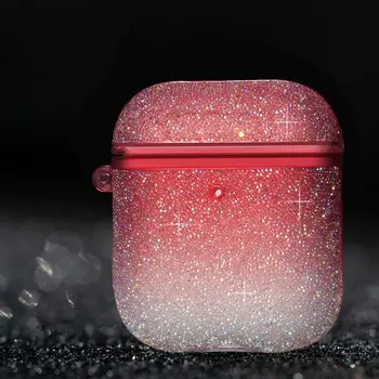

Shining Imitation Diamond Protective Case Gradient Color Cover for Airpods Box