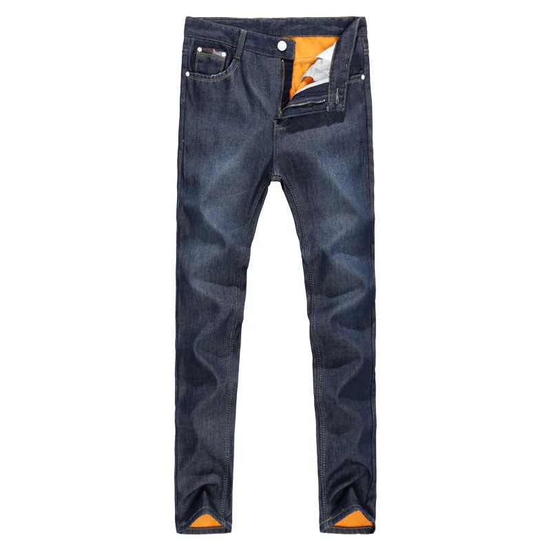 

2019 New Men Activities Warm Jeans High Quality Famous Brand TANGYAXUAN Autumn Winter Jeans warm flocking warm soft men jeans 40