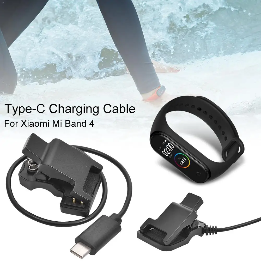 

Newest Type-c Charging Cable Replacement Cable Charger Adapter Smart Wristband Accessories for Xiaomi Mi Bracelet Band 4