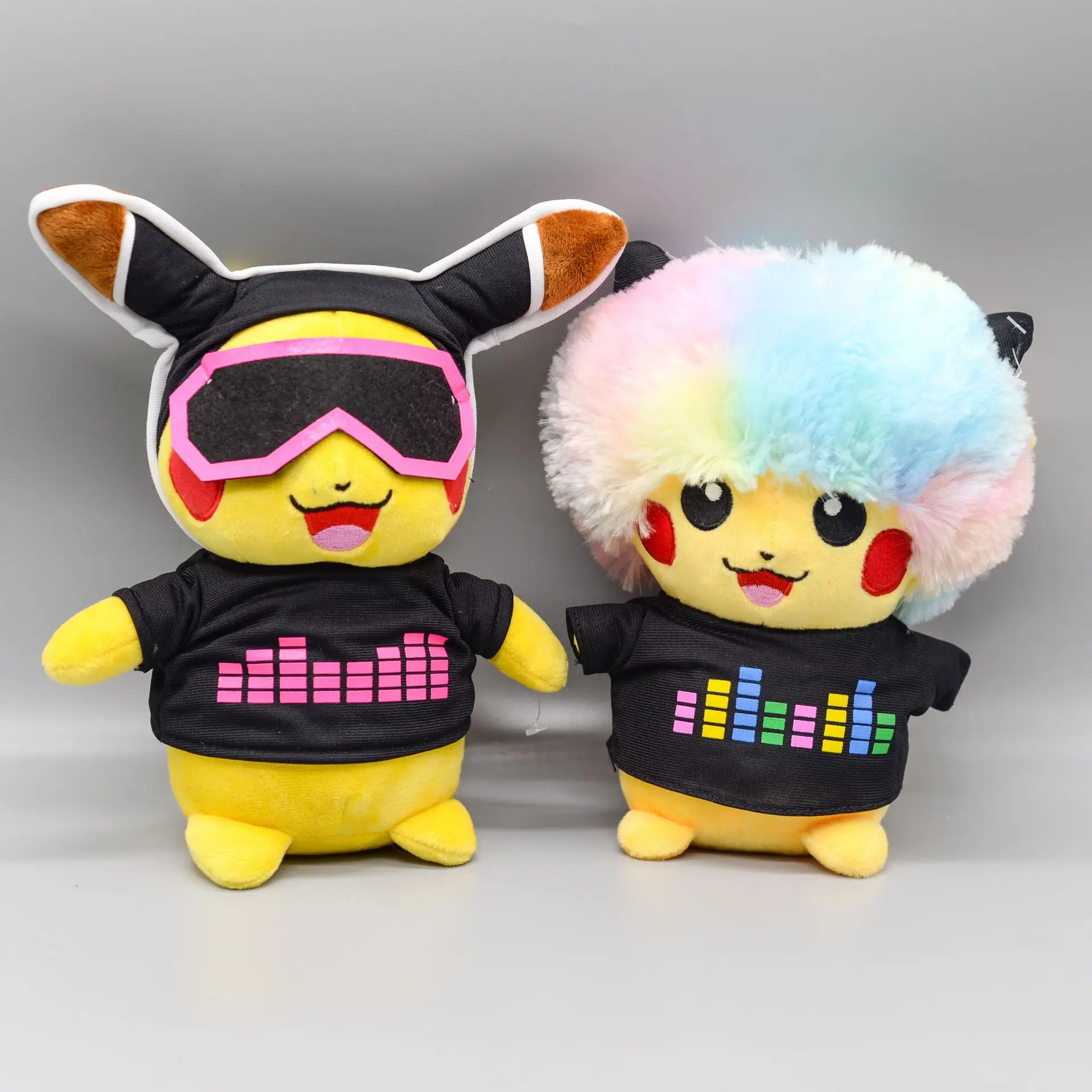 Takara Tomy куклы Покемон DJ Пикачу 2 шт. Тикток плюшевые игрушки мягкие PP Хлопок Карманный Монстр 20 см - Цвет: 2dolls