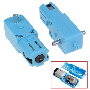 

1:90 Half Metal Single/Double Axis Gear Motor Vehicle Speed Reducer Motor Blue