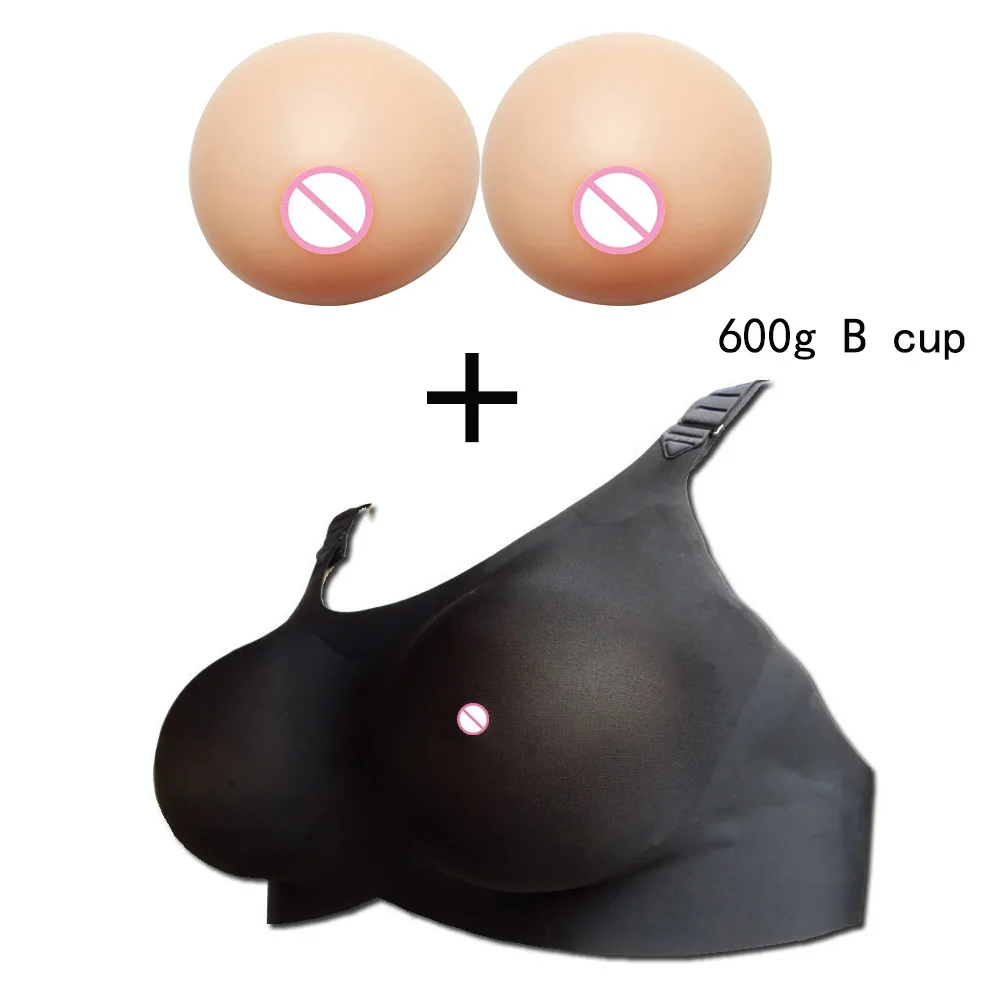 

B Cup Bra+Insert Chest Pads Seamless Full Cup Bra Silicone Breast Forms Enhancer Bra Pad Mastectomy Underwear Pocket Boobs Bra