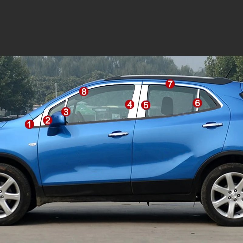 Нержавеющая сталь окна автомобиля планки для Opel Mokka Buick БИС горький Mokka 2013 Vauxhall