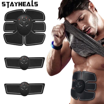 

2020 NEW USB EMS Wireless Muscle Stimulator Smart Fitness Trainer Abdominal Training Electric Body Slimming Shaping Massager