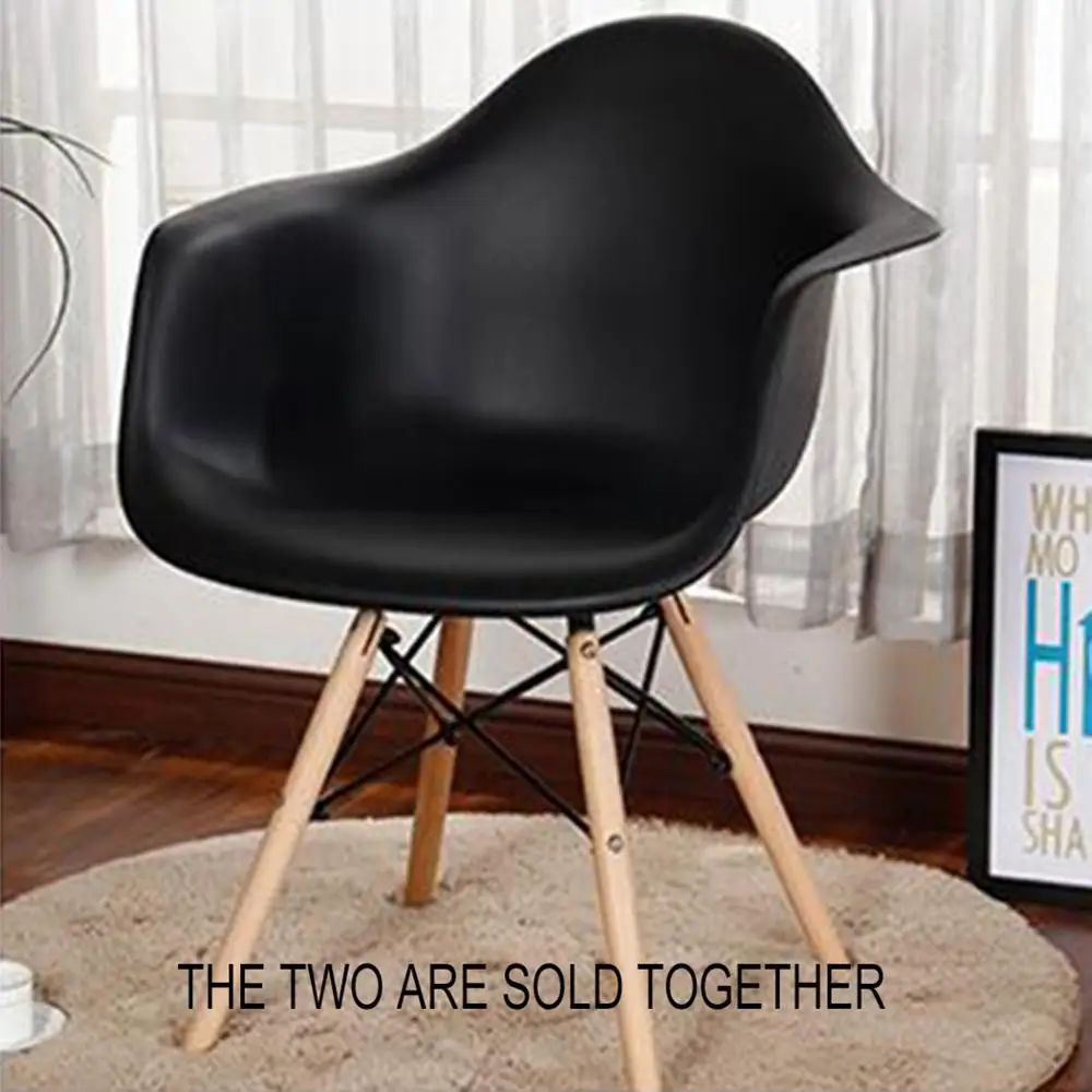 2pcs ChairsSimple Assembly Structure Solid Wood Dining Armchair with High Calibre PP Plastic seat Ideal for Home Office cafés 2pcs ChairsSimple Assembly Structure Solid Wood Dining Armchair with High Calibre PP Plastic seat Ideal for Home Office cafés