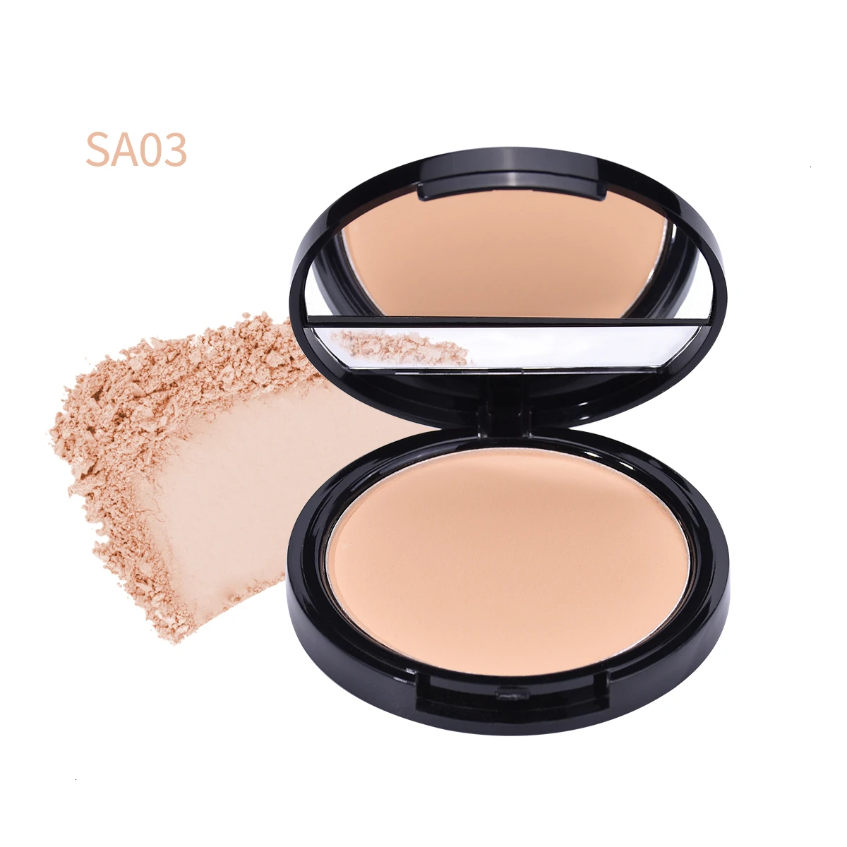 3C SHOPANTS Matte Makeup Pressed Powder Compact Loose Powder Oil Control Pores Invisible Translucent Natural Long Lasting Powder - Цвет: 3C