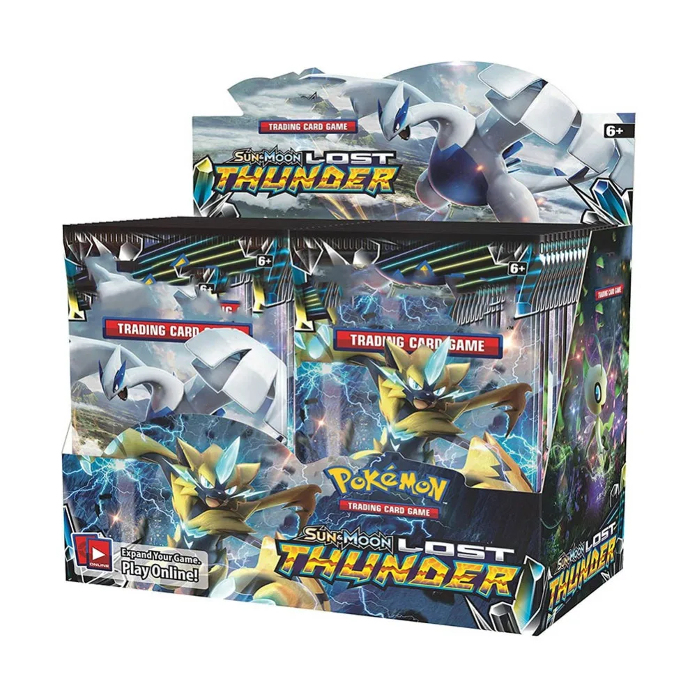 Новая 36 Упаковка Pokemon TCG Pokemon Card Pokemon английская карта Sun& Moon Lost Thunder Booster Box