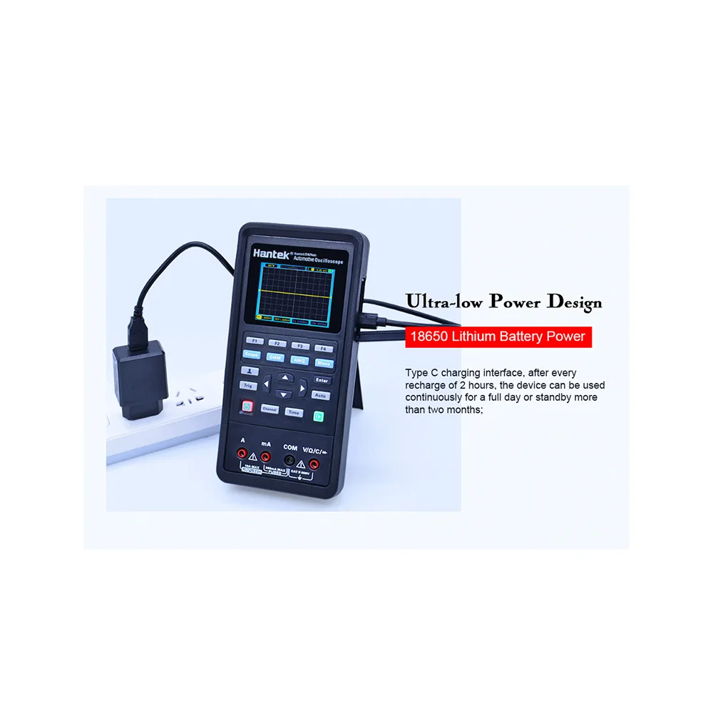 Hantek 2D82 Ручной USB 2 канала 40 МГц 3 в 1 осциллограф генератор сигналов мультиметр 250MSa/s