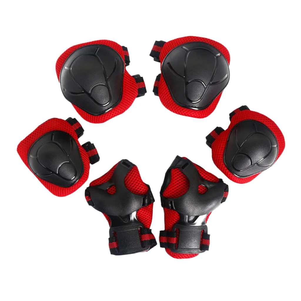 6 Pcs Kids Children Inline & Roller Skating Scooter Knee Wrist Elbow Pad Guard for Roller Skating Scooters Skateboards Cycling 6 Pcs Kids Children Inline & Roller Skating Scooter Knee Wrist Elbow Pad Guard for Roller Skating Scooters Skateboards Cycling