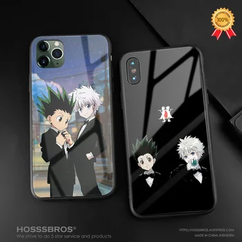 

HUNTER X HUNTER HxH Gon Killua For iPhone SE 6 6s 7 8 Plus X XR XS 11 Pro MAX soft silicone glass phone case shell cover