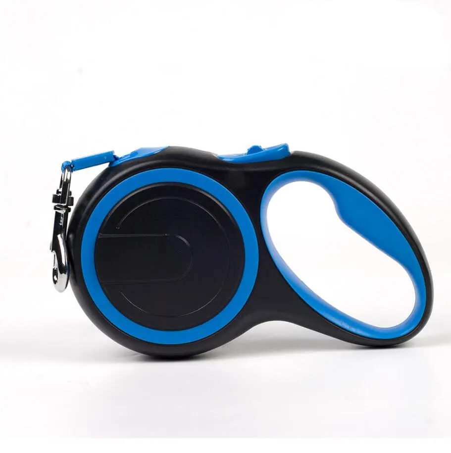 blue 3m/5 M Выдвижной Поводок для собак, автоматический гибкий поводок для собак, щенков, кошек, поводок для собак, поводок для маленьких и средних собак, товары для домашних животных - Цвет: blue