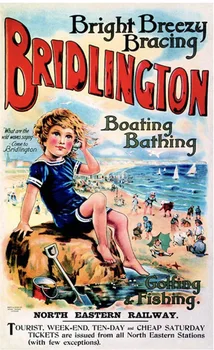 

Vintage Retro British UK Bridlington Withernsea Travel Scenic View Decorative Poster Wall Canvas Sticker Home Decor Gift