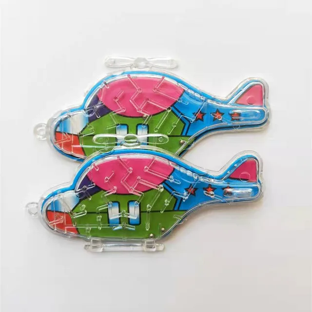 12 PCS Party Favor Pinball Game Board Football Field Shooting Pattern Kid Palm Top Toy Birthday Goodie Bag Giveaway Boy Girl Helicopter maze