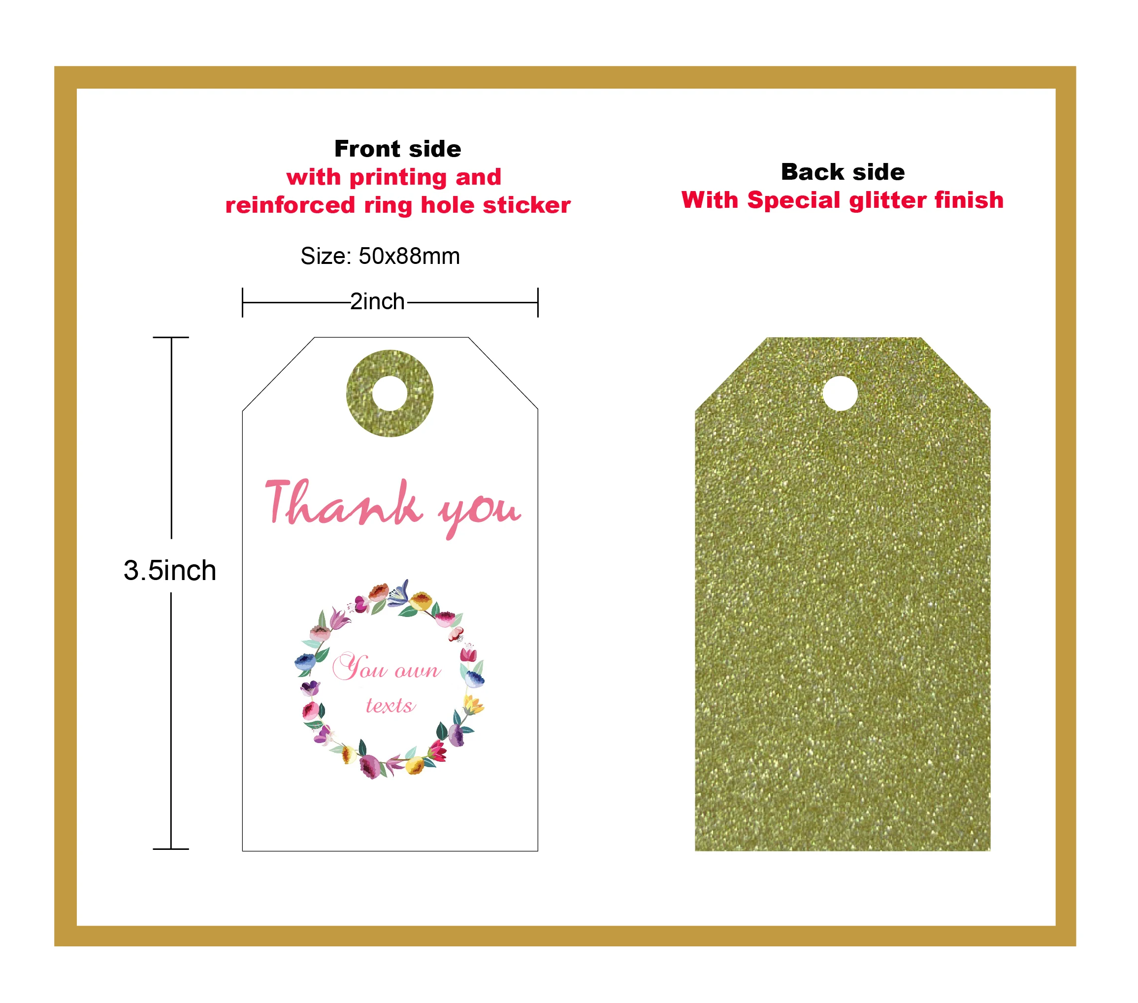 BeautifulbotanicalwreathforinvitationpostcardThankYouGiftTag