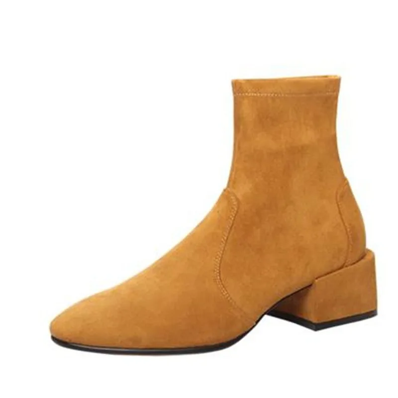 Женские ботильоны 2019 Весенняя женская повседневная обувь модная однотонная