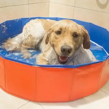 

PVC Foldable Pet Dog Bath Tubs Dog Swimming Pool Baby Non-Slip Portable Bathtub Safety Security Cat Dog Bath Tub Laundry Basket