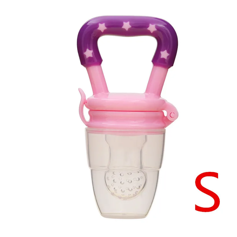 Fresh Food Nibbler Feeder toddler Fruit food biting Feeding Nipples tools Safe Baby Supplies Nipple Teat Bottles baby accesses - Цвет: Pink S