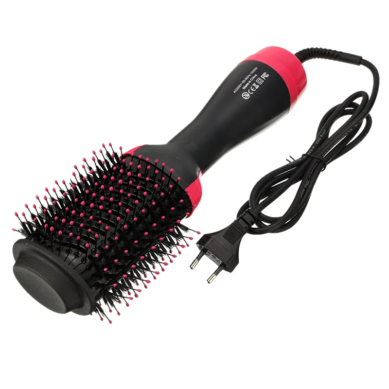 

Professional Curling Iron Hair Styler Comb 2 in 1 One Step Hot Air Brush Volumizer Blow Curler Straightener Hair Styling Tools