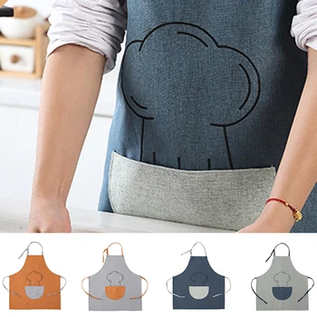 

Thickening Sleeveless Aprons Waterproof Polyester Chef Waiter Home Cooking Baking Cleaning Apron Kitchen Accessories UD8