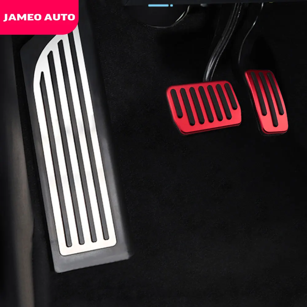 Педаль из алюминиевого сплава для Tesla модель 3 акселератор газ Топливо педаль тормоза Отдых Педали коврики покрытие аксессуары для автомобиля стиль